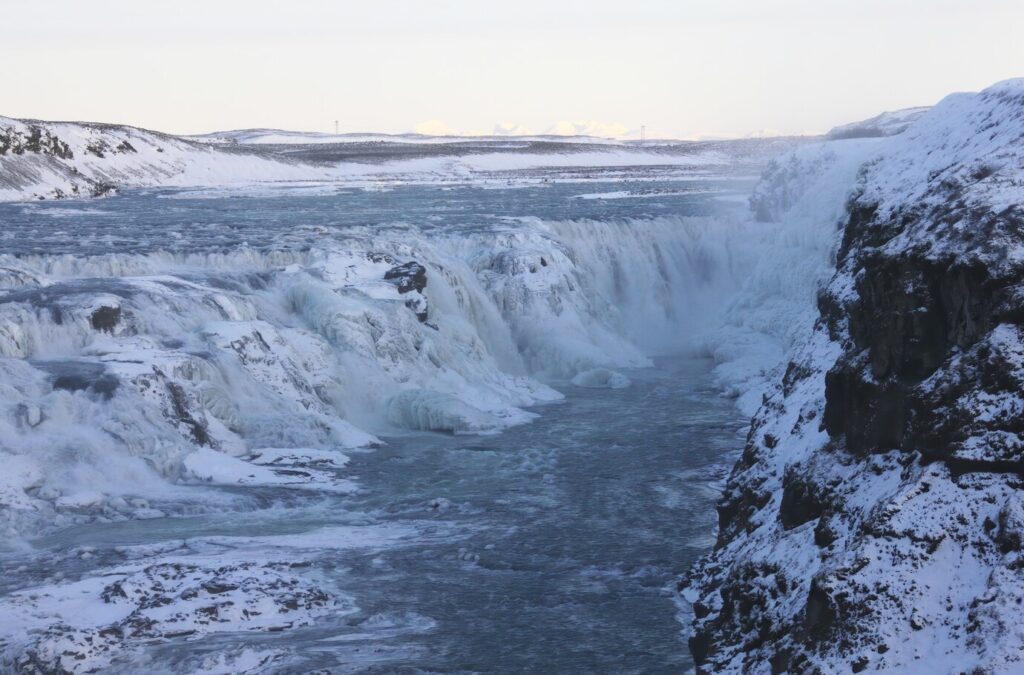 Niagara falls in winter​